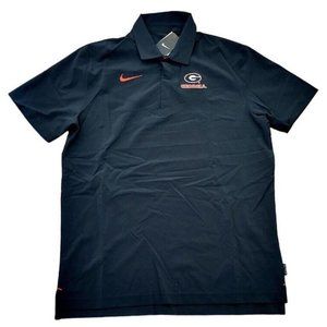 Men's Nike Georgia Bulldogs Coaches Sideline Polo  Black   DN5615-010 On Field